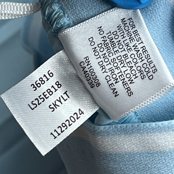 Peter Millar Mickey‎ Pleated Skort Women's Small Blue Lined Tennis Golf Skirt - Picture 6 of 12